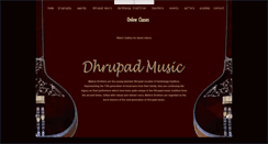 Desktop Screenshot of dhrupadmusic.org