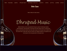 Tablet Screenshot of dhrupadmusic.org