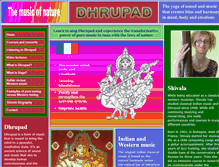 Tablet Screenshot of dhrupadmusic.com